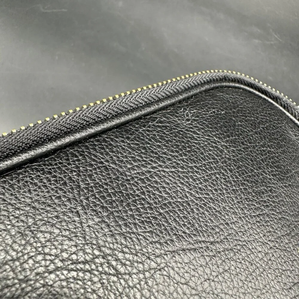 Fossil Crossbody Purse Maisie Black Leather Camera Bag Adjustable Shoulder Strap - Picture 10 of 15